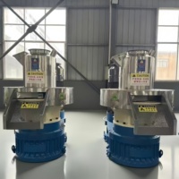 Machine à granulés de bois centrifuge à matrice annulaire CE avec moteur de 75 kW pour la production de granulés à partir de coques de riz, pailles, herbe et sciure de bois, haute productivité, usage agricole
