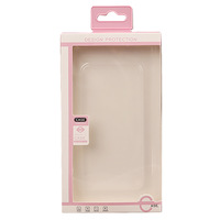 Boîtes d'emballage de détail pour étuis de téléphone portable transparents avec logo personnalisé imprimé, emballage en carton écologique avec crochet de suspension