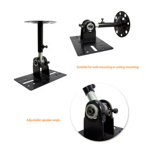 K-3006LB Adjustable Metal <b>Wall</b> Mounting Home Surround Sound <b>Speaker</b> Mounts Saves Floor Space Reduces Clutter 20kg Capacity - Product Image 2