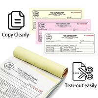 Formulaires autocopiants NCR personnalisables multi-usages : factures, reçus, bons de livraison, cartes de menu et registres – Toutes tailles – Vente en gros