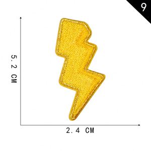 Patch thermocollant brillant en fil doré, motifs Rouge à lèvres, Lumière, Avocat, Paix, Fusée, pour la décoration, sans minimum de stock - Product Image 4