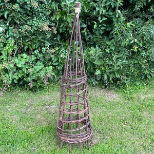 Bộ 2 mộc mạc liễu vườn obelisks vườn vòm <span class=keywords><strong>trellis</strong></span> cho các nhà máy leo núi và tự đứng bảo vệ hàng rào - Product Image 3