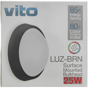 โคมไฟเพดานภายนอก Vito 25W 1700lm 4000K IP65 แสงธรรมชาติ - Product Image 2