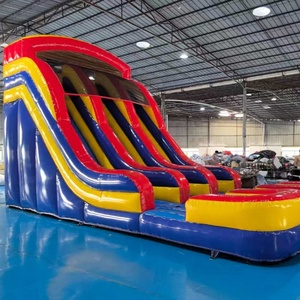 Toboggan Aquatique Gonflable Commercial Grands Toboggans Gonflables avec Piscine Parc d'Attractions Jeu de Sport Extérieur Jardin pour Enfants - Product Image 2