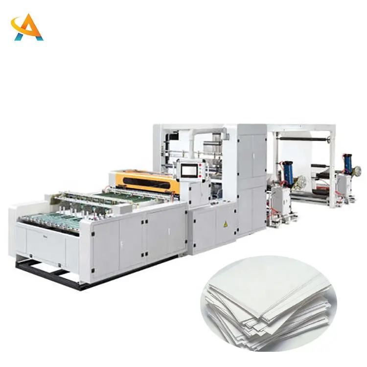 Alta qualidade a3 a4 tamanho do papel fazendo máquina cortadora e reams máquina de embalagem pequena a4 máquina de corte de papel