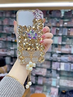 Étui de téléphone portable fait main avec cristaux de luxe et diamants 3D pour iPhone 11 12 13 14 15 16 17 Plus Pro Max