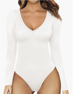 RUICHI Nouvelle Arrivée Combinaison Décontractée Tendance à Manches Longues et Col en V Coupe Ajustée pour <span class=keywords><strong>Femme</strong></span> - Product Image 2