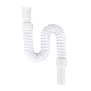 Tubo de desagüe flexible de PVC Zimani de 80 cm para fregadero de cocina y baño, manguera de extensión con sello de agua y antiolores - Product Image 2