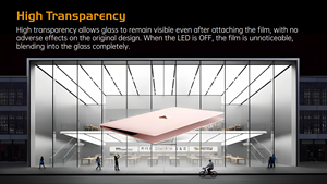 Easy Quick Installing Ultra Thin Indoor <strong>Led</strong> Video Wall Self Adhesive Window <strong>Display</strong> Flexible Screen Transparent <strong>Led</strong> Film 8K - Product Image 5