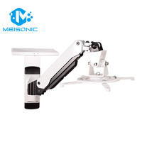 Soporte ajustable de montaje en pared para proyector, plegable, Universal, para proyectores LCD, DLP, nuevo