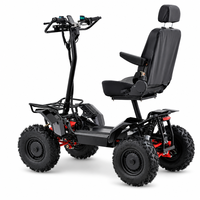 Scooter électrique pliable pour adultes, haute qualité, 4x4, 4000VA, 60V, 4 roues motrices, batterie au lithium, pour personnes âgées
