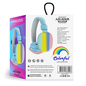 Tai Nghe Bluetooth Trẻ Em, Tai Nghe Trẻ Em AH-806B Thời Gian Chơi 18H, Bluetooth 5.0 & Âm Thanh Nổi, Có Thể Gập Lại, Tai Nghe Có Thể Điều Chỉnh - Product Image 3