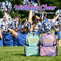 Sac à dos de danse scintillant pour équipes sportives, sac de cheerleading design pour femmes, sacs de cheerleading scintillants avec options de couleurs pour filles