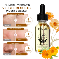 Huile de fleurs séchées biologiques multi-parfums pour le visage et le corps, huile de massage avec de vrais pétales de fleurs, soin nourrissant profond naturel, réparation de la barrière cutanée