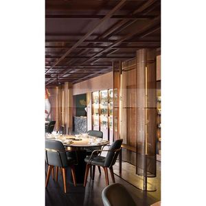 ANN2168 Modern Washable Coated Multi-Functional Durable 304 Stainless Steel Gold Custom <b>Room</b> <b>Divider</b> Screen Partition - Product Image 3