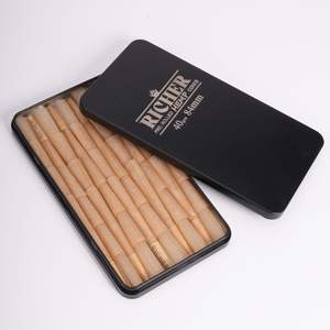 Branded 109 Unbleached Brown Pre <b>Roll</b> Cone <b>Papers</b> with <b>Paper</b> Tip Bulk Box 64 Piece Per Case - Product Image 4