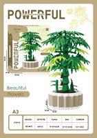 353 Uds. Bloques de crisantemo orquídea flor de ciruelo juego de bloques de construcción decoración de flores ladrillos para juguetes regalo Niña