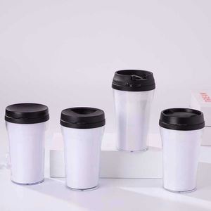 Floral Design <b>Reusable</b> Plastic Travel <b>Cup</b> With Hinged Lid For Adults Outdoor Use - Product Image 5