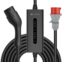 Chargeur portable pour véhicule électrique AUXUS 3.5kW 7kW 11kW 22kW AC Home EVSE TYPE1 TYPE2 GBT NACS Plug 16A 32A Chargeur EV personnalisé