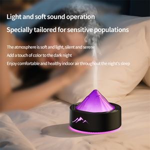 Nouveau diffuseur d'arômes électrique à flamme 100 ml, design méduse et volcan en plastique, sans eau, pour usage hôtelier avec lumière LED, Type-C - Product Image 4