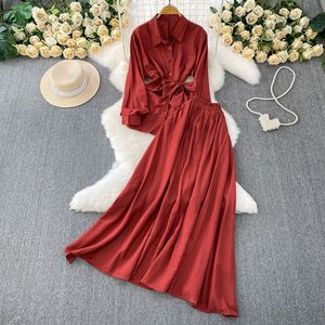 Camisa de protección solar de manga <span class=keywords><strong>larga</strong></span> rosa de estilo suave de verano para mujer <span class=keywords><strong>con</strong></span> <span class=keywords><strong>falda</strong></span> adelgazante de cintura alta de dos piezas <span class=keywords><strong>con</strong></span> patrón sólido - Product Image 4