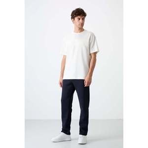 Pantalones Deportivos Air Jones para Hombre, Forrados en Felpa, Color Azul Marino - Modelo Carlo 84942 - Pantalones Jogger Cómodos e Informales - Product Image 1