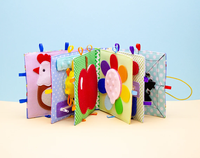 2025 nouveau Mini Montessori jouets éducatifs 15*15 livre occupé pour enfants éducation précoce feutre tissu livre
