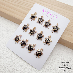 Pendientes de tortuga divertidos de circonita cúbica sintética al por mayor de <span class=keywords><strong>XUPING</strong></span> Jewelry - Product Image 3