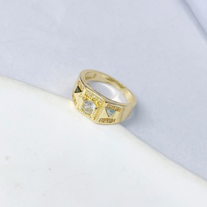 JML Wholesale 14k Gold Plated <strong>Crystal</strong> Children's Fashion <strong>Ring</strong> Daily Wear Accessory Religious Design Hollow Cross Virgin Mary - Product Image 6
