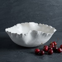 Bol à chocolat en céramique de luxe fait main 2027, motifs floraux à volants, décoration de bureau et de maison, fabrication artisanale