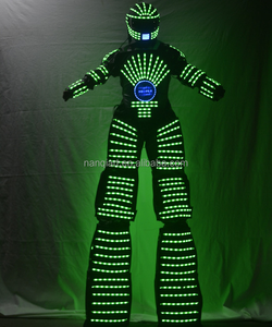 Costume de robot sur échasses lumineux en tissu fait main, idéal pour les fêtes à thème, accessoires de danse lumineux, <span class=keywords><strong>mascotte</strong></span>, vente en gros à prix d'usine - Product Image 1