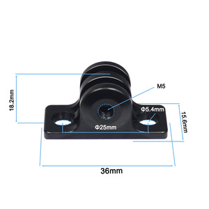 อะแดปเตอร์แบบปลดเร็วทำจากพลาสติกสำหรับกล้อง GoPro osomo Action 6ฐานแบนมุมต่ำ - Product Image 3