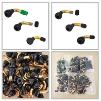 WZAUTO Offre Spéciale Anti-fuite Incurvé Buse Droite Vide Pneu Valve pour Moto Scooter Électrique Électrique PVR70 PVR50 PVR60