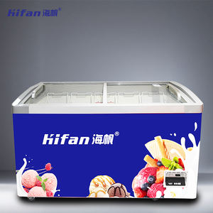 <span class=keywords><strong>Vitrina</strong></span> para Helados con Puerta Corrediza <span class=keywords><strong>de</strong></span> Cristal y Refrigerador con Congelador - Product Image 3