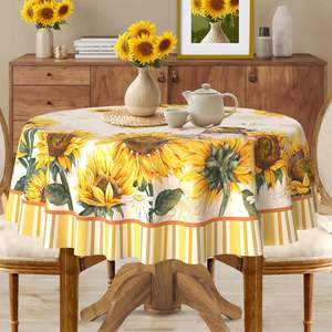 Bobo Bohemia Vintage rústico mantel redondo interior y exterior verano granja decoración para hoteles - Product Image 4