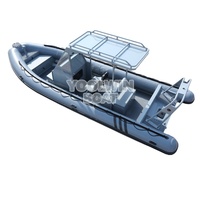 Bateau semi-rigide gonflable RIB de patrouille maritime SAR de 25 pieds, robuste et durable, à vendre