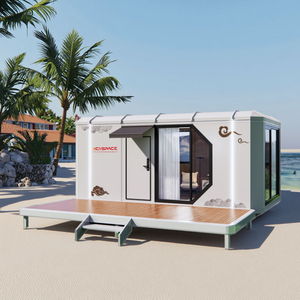 วิลล่าชายหาดแบบแยกส่วนภาชนะเหล็กแบบถอดได้พื้นที่ไมโครแคปซูลที่อยู่อาศัยระเบียงบ้านอยู่รีสอร์ทโรงแรมโรงเรียน - Product Image 5