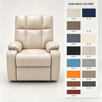 Fauteuil inclinable multifonctionnel, 360 °   Fauteuil pivotant avec massage, porte-gobelets, canapé individuel pour home cinéma, directement de l'usine