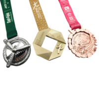 Médaille de festival de basketball personnalisée en alliage de zinc plaqué cuivre antique avec relief 3D de ballon de basketball, souvenir du Guangdong