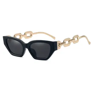 2023热销时尚新款眼镜时尚眼镜猫眼时尚设计师太阳镜小框方形太阳镜