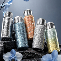 Bouteille d'eau en titane pur de qualité supérieure, 410 ml, à double paroi, isolée sous vide, anti-fuite, gourde portable en titane pour les voyages et les activités de plein air