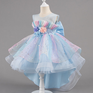 ชุดเดรสเด็<span class=keywords><strong>ก</strong></span>ผู้หญิงลายดอ<span class=keywords><strong>ก</strong></span>ไม้ 3 มิติ ประดับเลื่อม แบบออมเบร ไฮโล โบว์ สำหรับงา<span class=keywords><strong>น</strong></span>วั<span class=keywords><strong>น</strong></span>เกิด พิธีศีลจุ่ม ชุดฤดูร้อนสำหรับเด็กเล็ก เสื้อผ้าเด็กผู้หญิง ขายส่ง - Product Image 3
