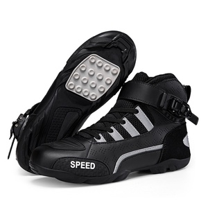 Bottes de <span class=keywords><strong>moto</strong></span> courtes pour <span class=keywords><strong>homme</strong></span> Knight Toe Racing, tige synthétique, semelle extérieure en caoutchouc, quatre saisons, tout-terrain, pliables, pour le voyage - Product Image 5