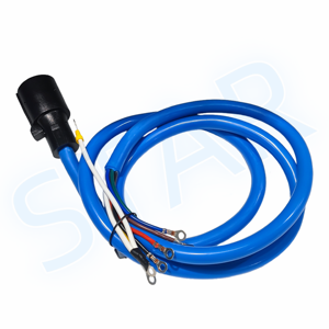 Heavy Duty 7-Way RV Cord Trailer Plug Cable Extensión para clima frío Arnés de cables para caja de conexiones - Product Image 2