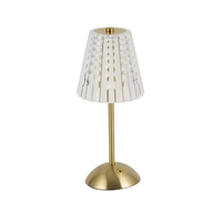 Lámpara de Mesa LED Inalámbrica Portátil con Interruptor Táctil para Interiores, Lámpara de Bar Clásica y Elegante, Recargable, para Comedor, Restaurante de Lujo