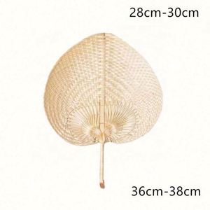 Abanico de Mano Ecológico de Bambú Natural, Abanico de Hoja de Palma Artesanal en Varios Colores para Regalo - Venta al por Mayor - Product Image 2