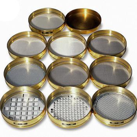 Tamis de laboratoire en acier inoxydable de 1, 2, 5, 10, 15, 20, 25, 40, 80, 100, 160, 300 microns, tamis à mailles de 635 microns, tamis à mailles de 2 mm, tamis de test en inox