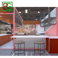 Kiosque alimentaire d'extérieur haut de gamme, pour conception de magasin, lampe à bulles, thé, jus, Bar, 1 pièce