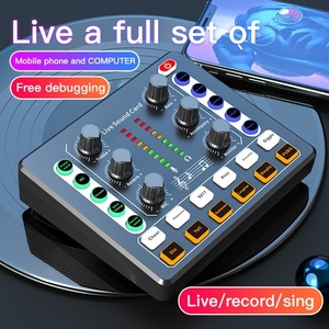 Interface audio M8 et <span class=keywords><strong>studio</strong></span> de podcast, carte son USB portable avec préampli micro haut de gamme, mixeur BT <span class=keywords><strong>pour</strong></span> diffusion en direct, karaoké à domicile - Product Image 2