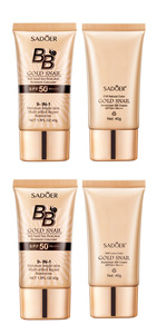 Crème <span class=keywords><strong>BB</strong></span> Solaire Hydratante et Correctrice Waterproof SPF50+ PA+++ au Collagène d'Or, Couleur Ivoire, 40g, OEM Sadoer - Product Image 4